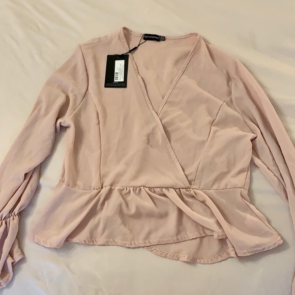 Pretty Little Thing Blush Blouse - Picture 2 of 4